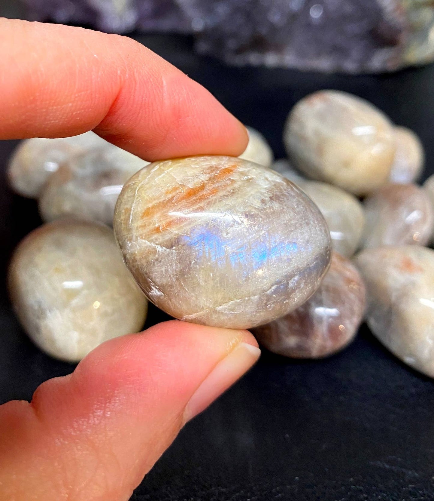 Moonstone Sunstone Tumble Stone