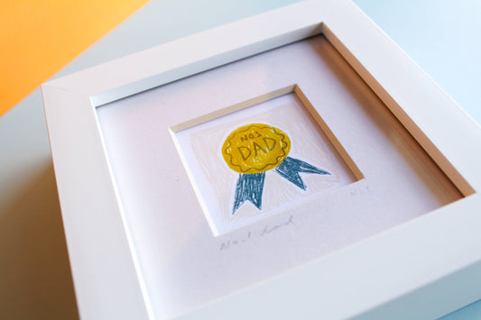 'No.1 Dad' Mini Giclée Art Print