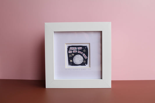 Love You To The Moon And Back Mini Giclée Art Print