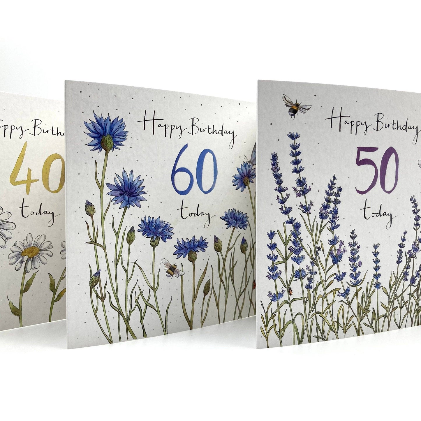 50th Birthday Card - Lavender