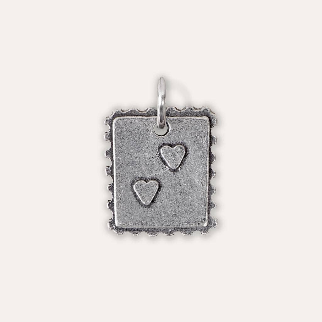'Sending You Love' Postage Stamp Charm