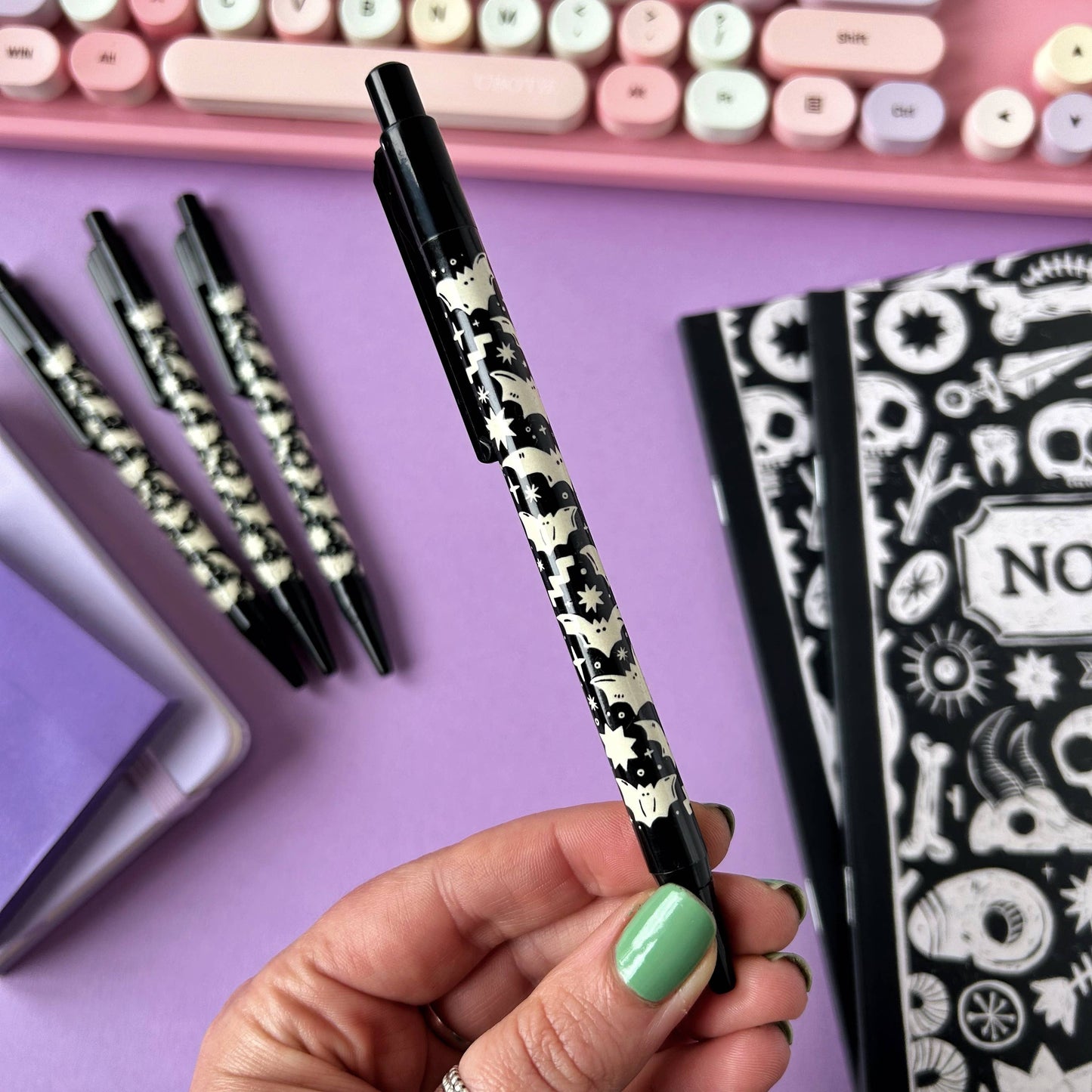 Bat Pattern Ballpoint Pen