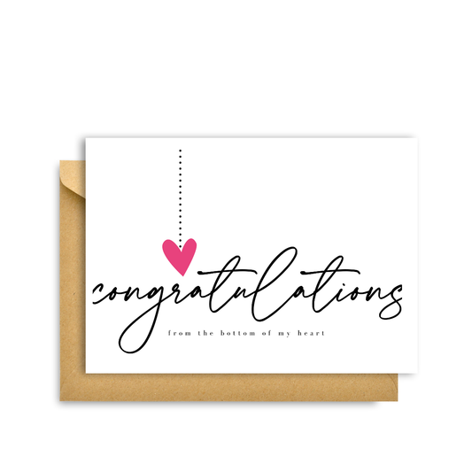 Congratulations From The Bottom Of My Heart