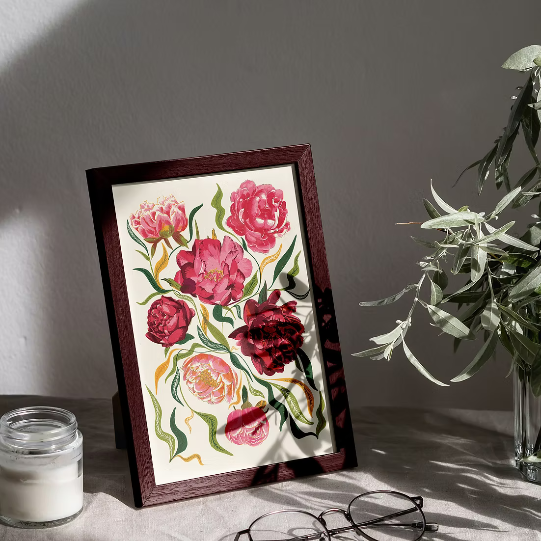 Pink Peonies Art Print