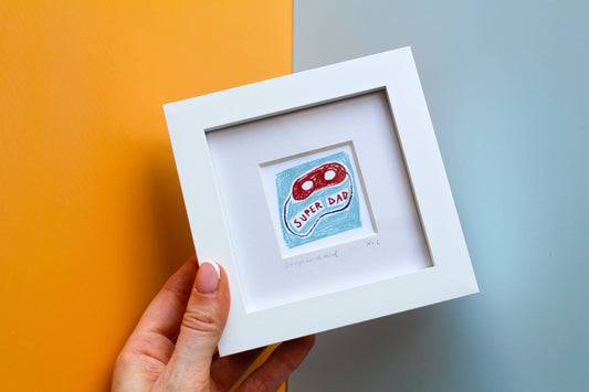 'Super Dad' Father's Day Mini Giclée Art Print