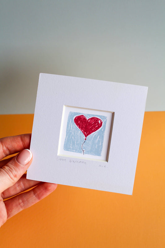Love Balloon Mini Giclée Art Print