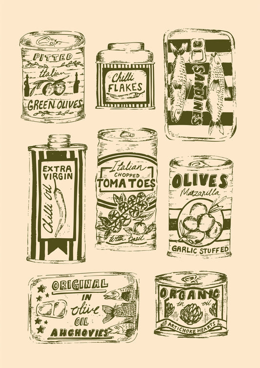 Kitchen Tins Print