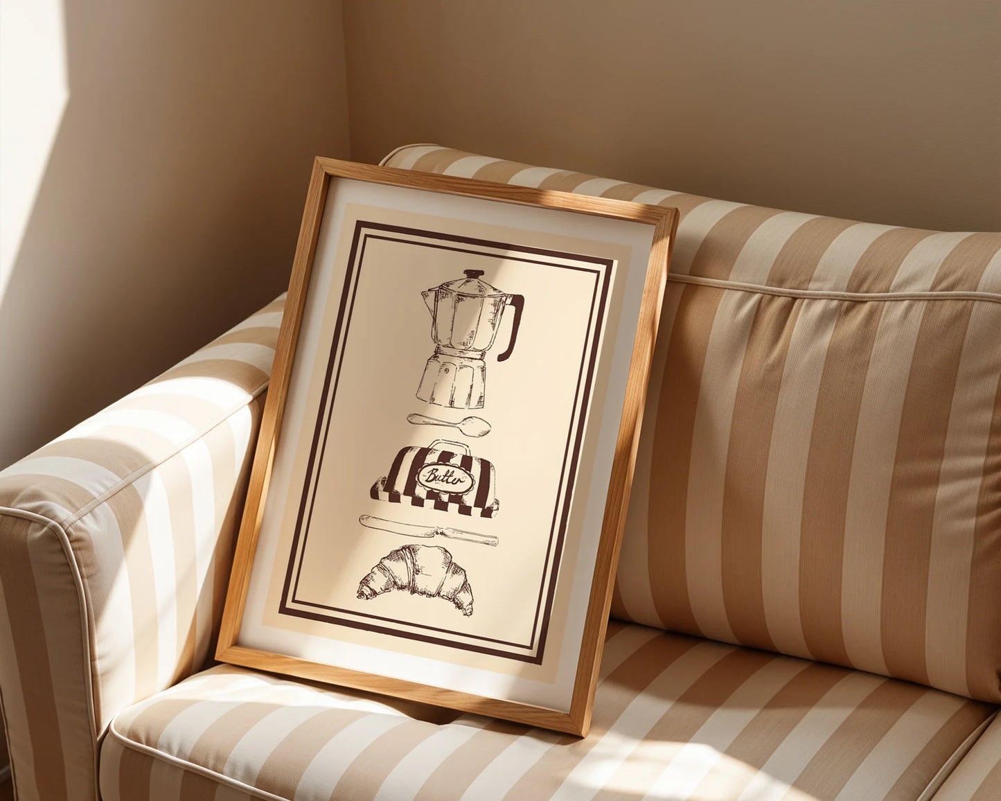 Hot Drinks and Flaky Treats Print