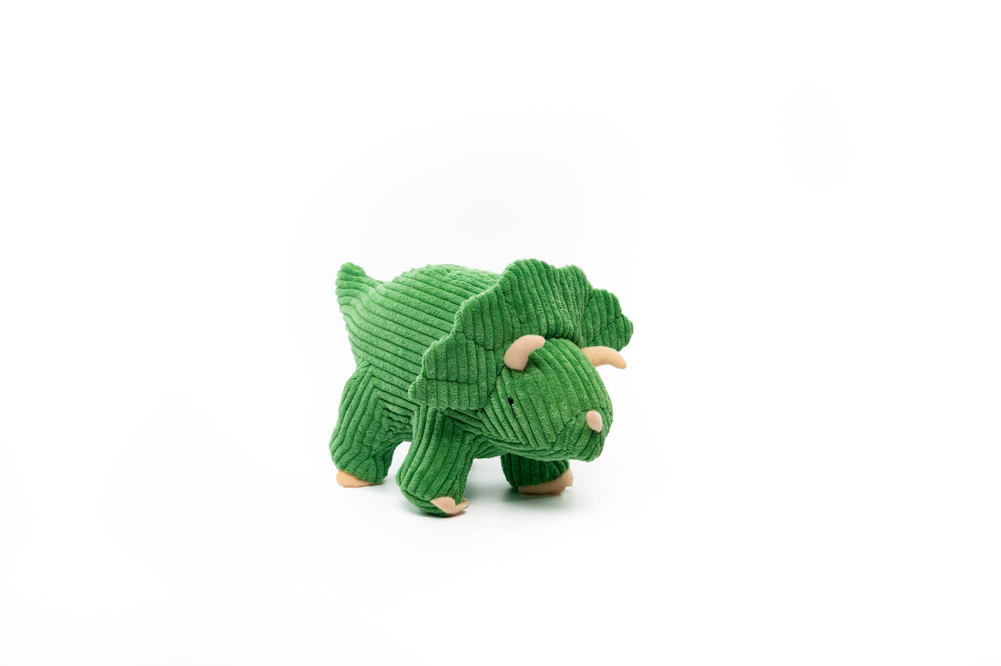 Corduroy Triceratops Dinosaur Plush Toy