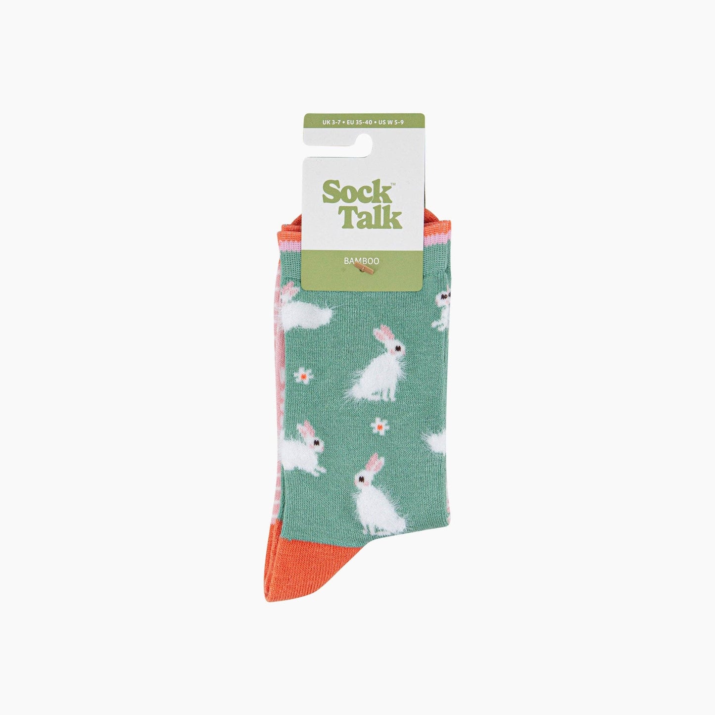 Bunny Rabbit Floral Fluffy Bamboo Socks