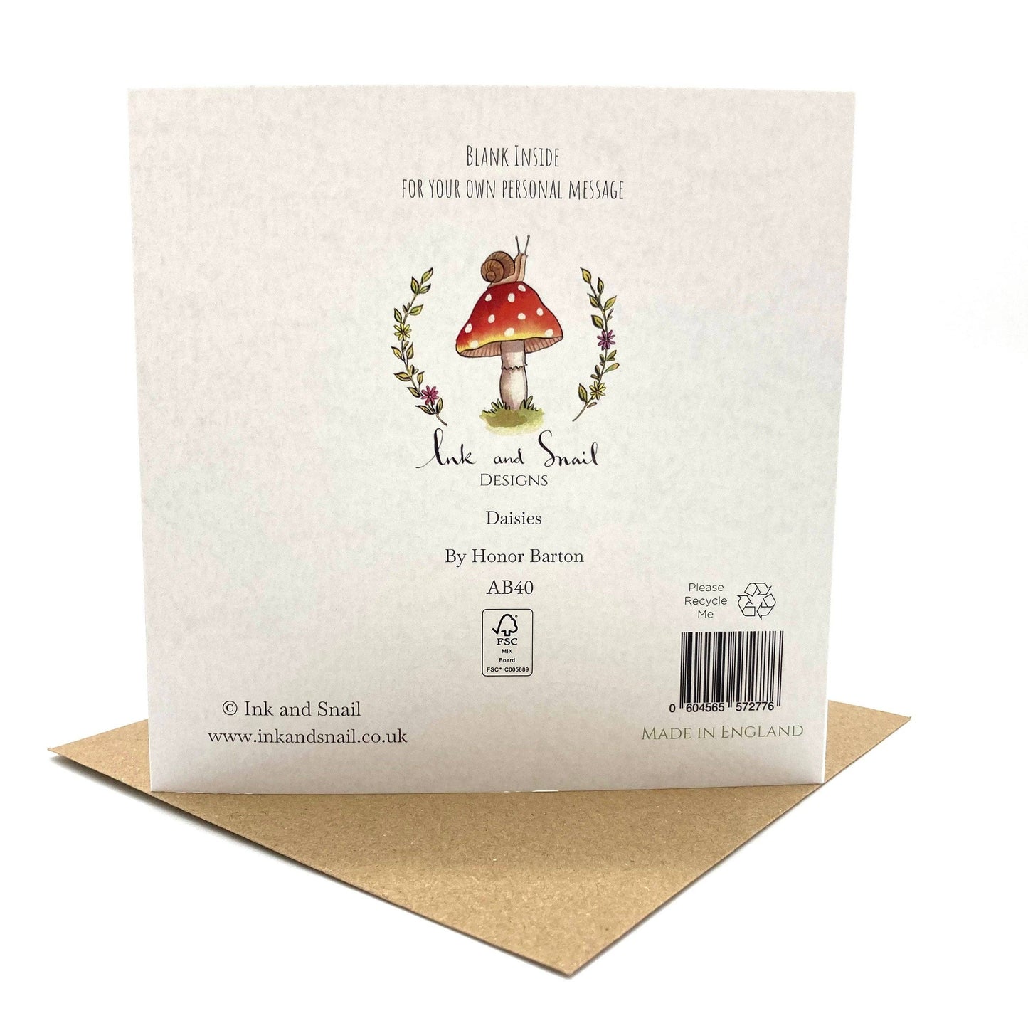 40th Birthday Card - Daisies