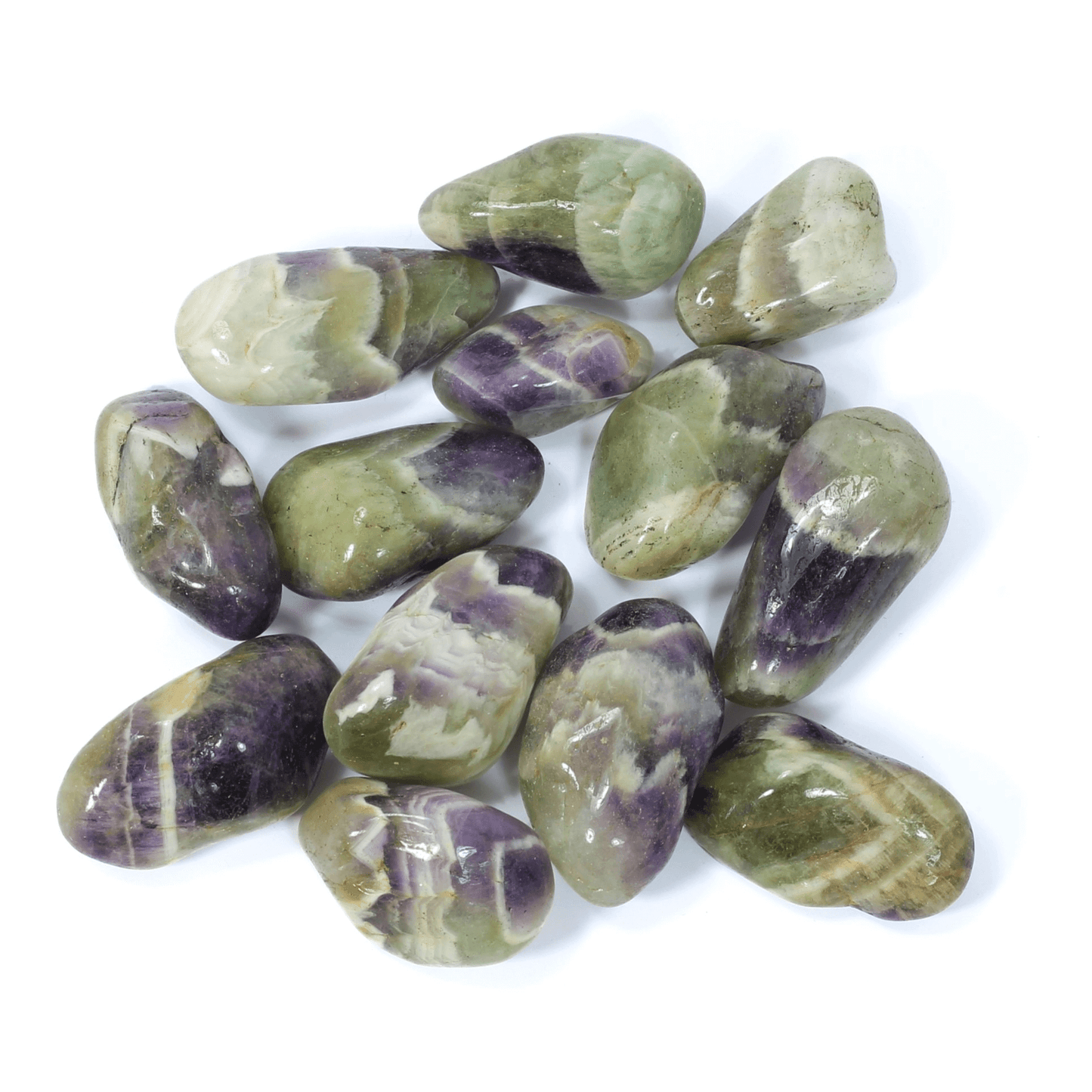 Green Amethyst Polished Tumblestone