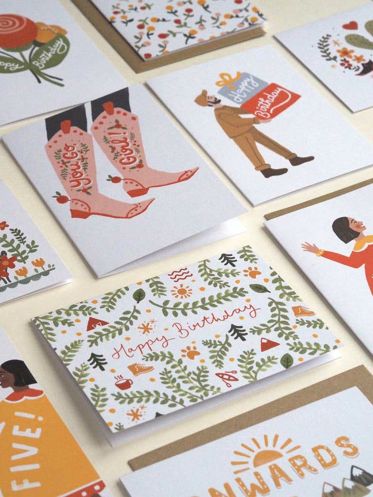 You Go Girl! Cowboy Boots Card