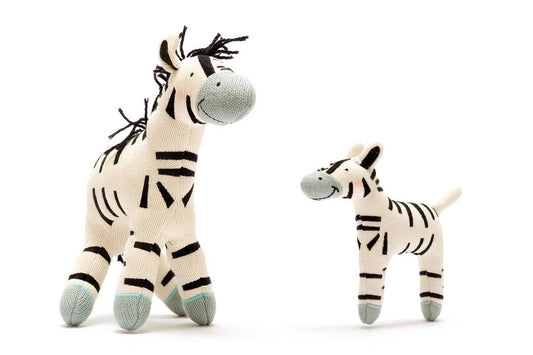 Organic Cotton Zebra Plush Toy