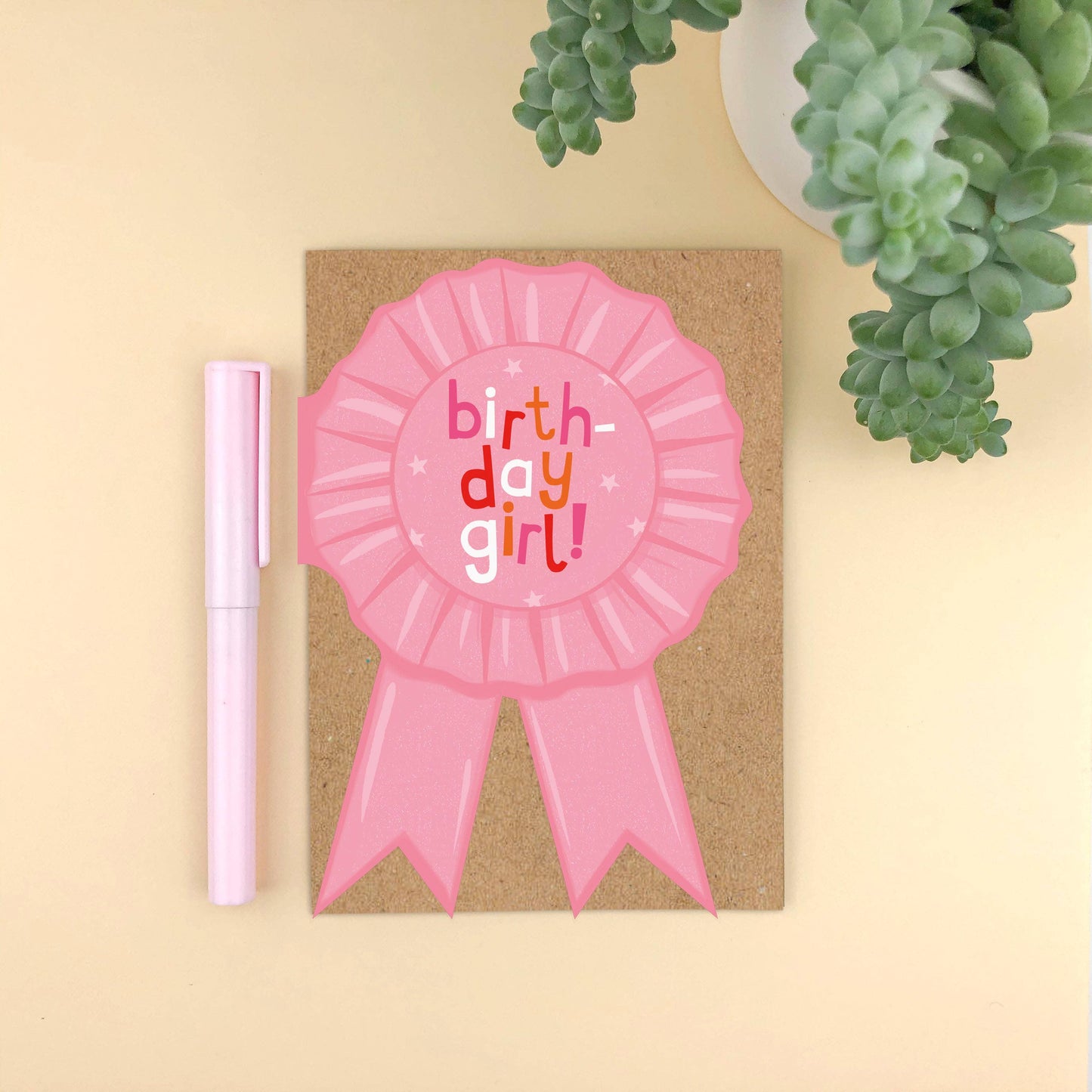 Birthday Girl!' Rosette Birthday Card