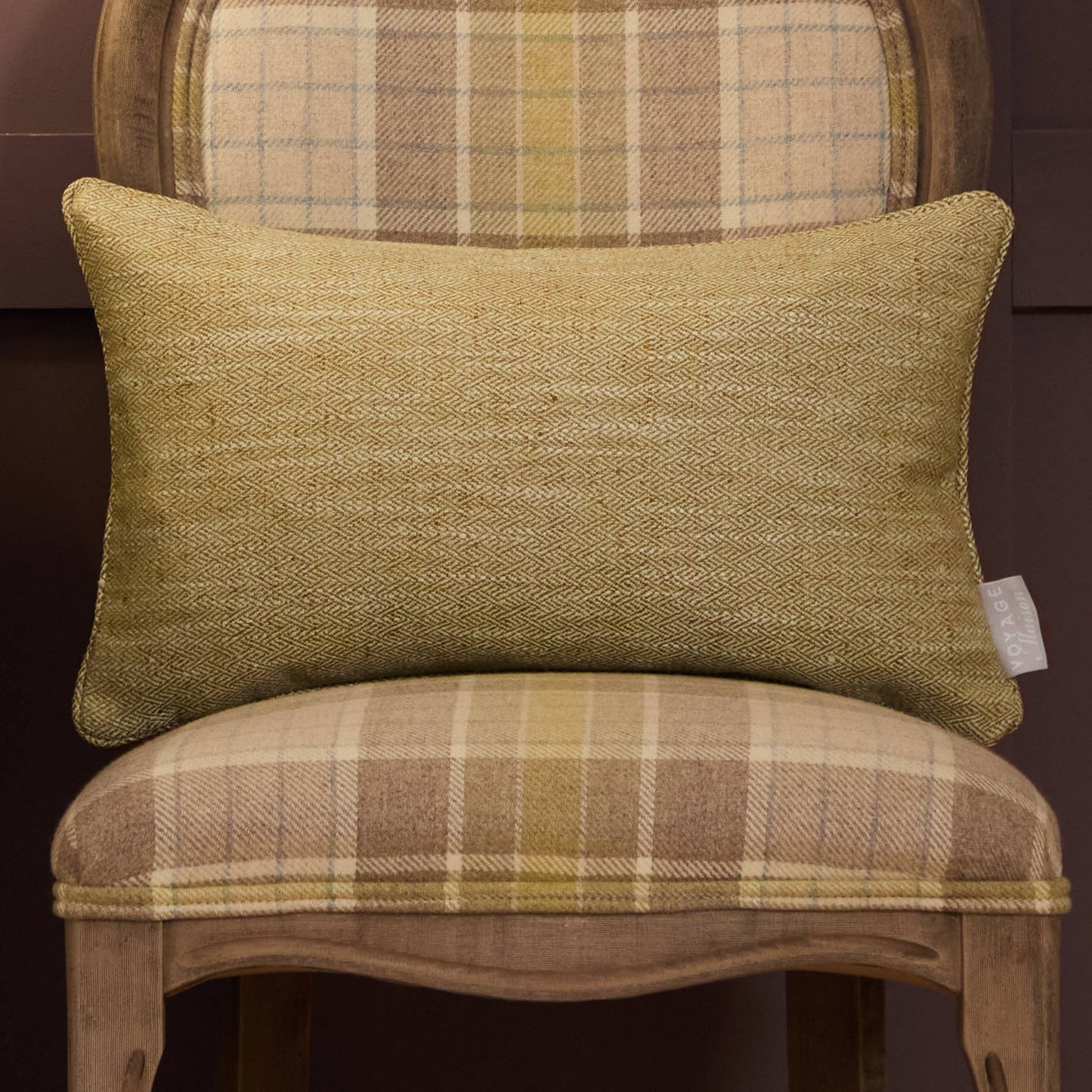 Jedburgh Textured Woven Rectangular Cushion Meadow