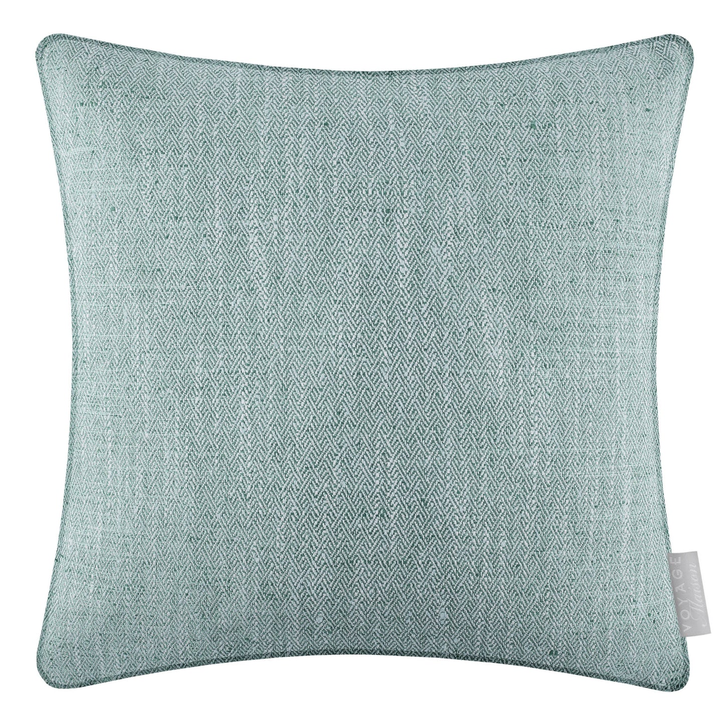 Jedburgh Textured Woven Square Cushion | Teal