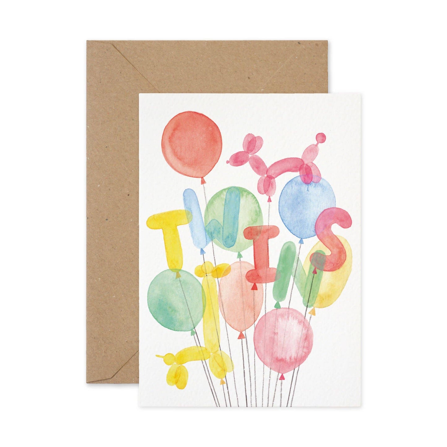 Twins Balloons Card