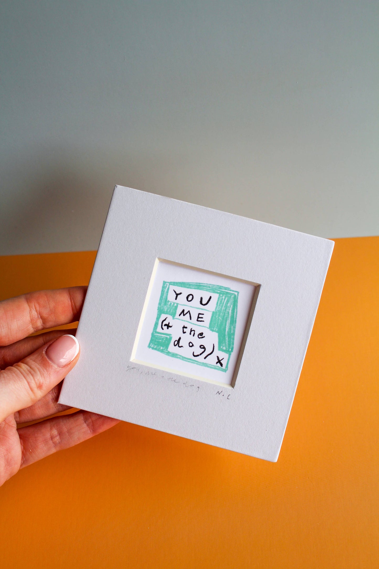 'You, Me (+ The Dog)' Mini Giclée Art Print