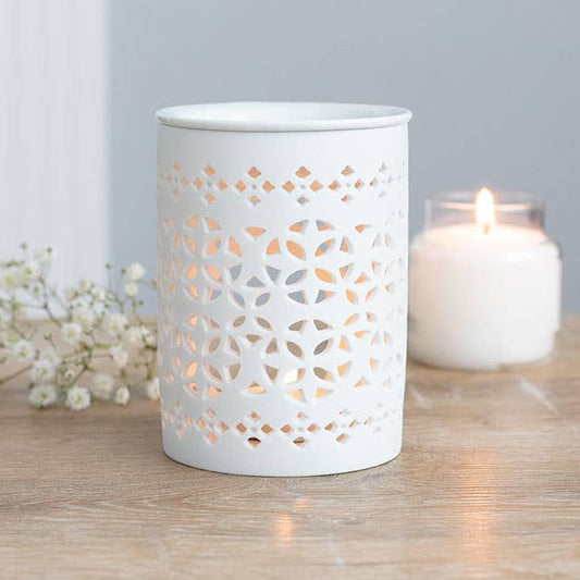 White Lattice Wax Burner
