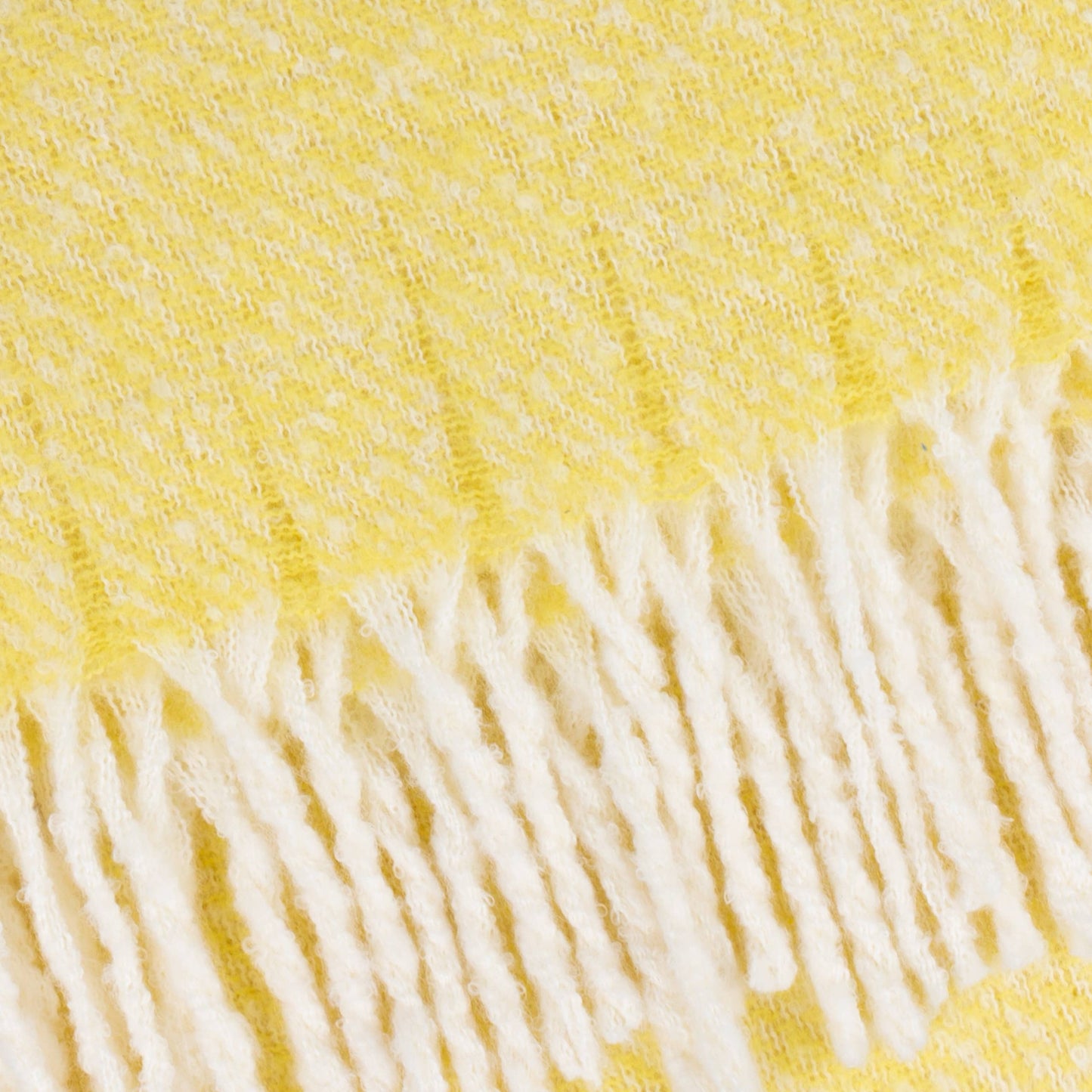 Isla Woven Tasselled Throw Butter Yellow