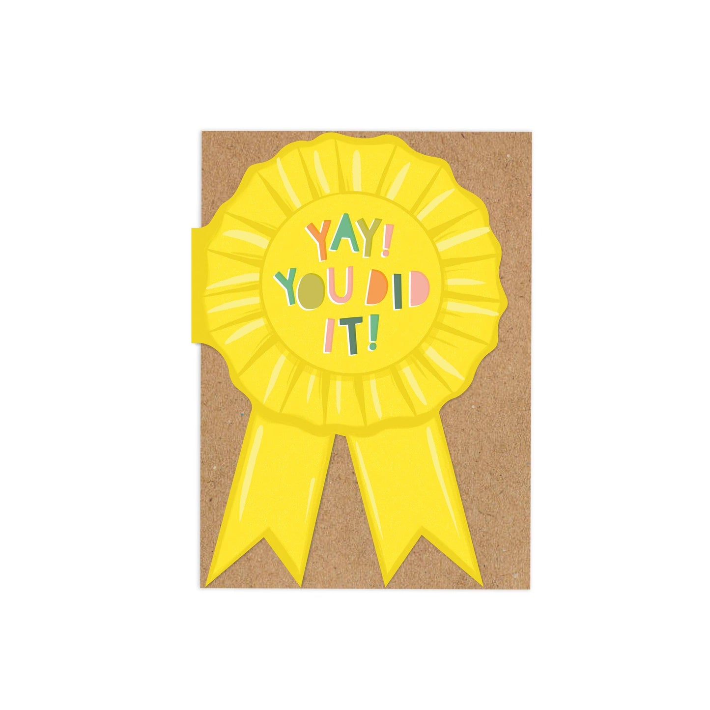 'You Did It!' Rosette Congratulations Card