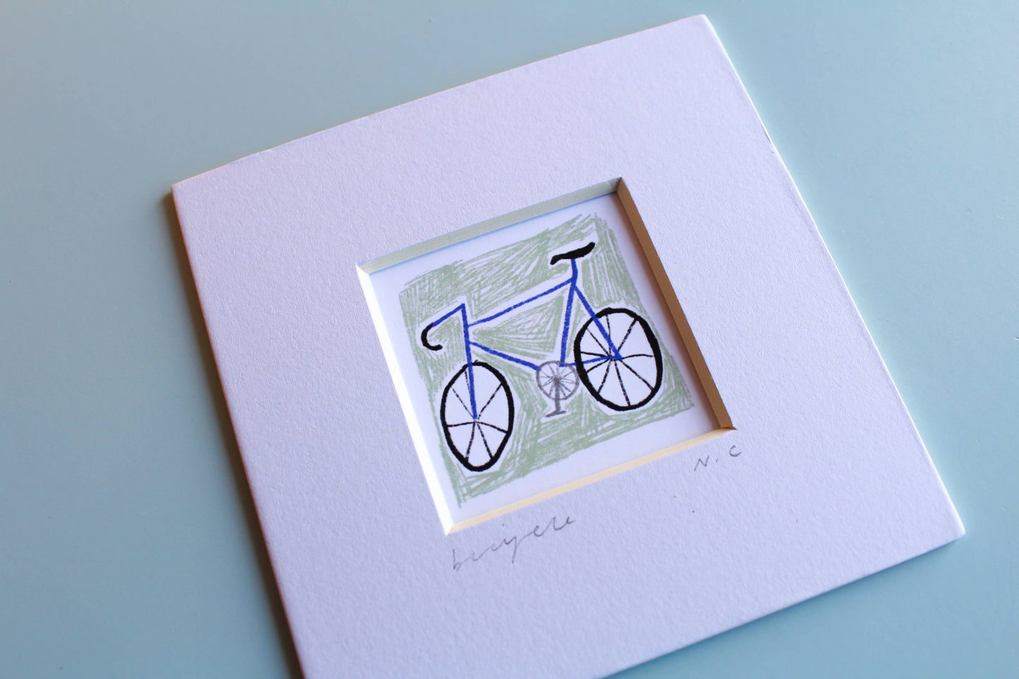 'Bike' Mini Giclée Art Print