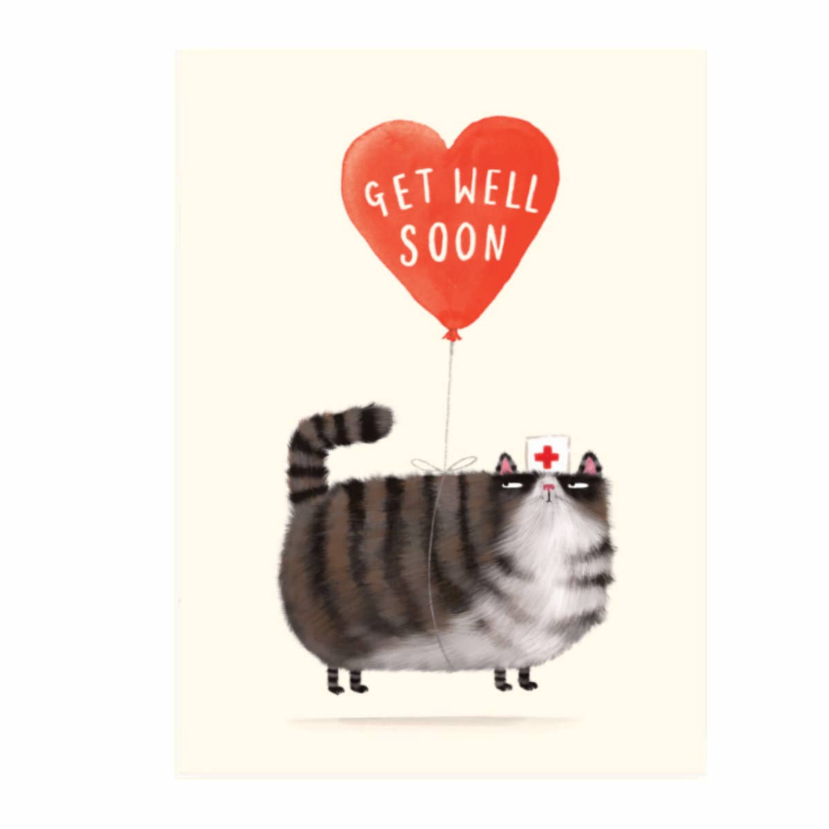 Get Well Soon Cat Greeting Card
