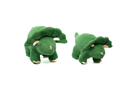 Corduroy Triceratops Dinosaur Plush Toy