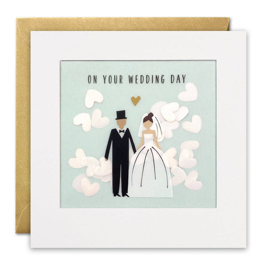 Couple Confetti Wedding Card