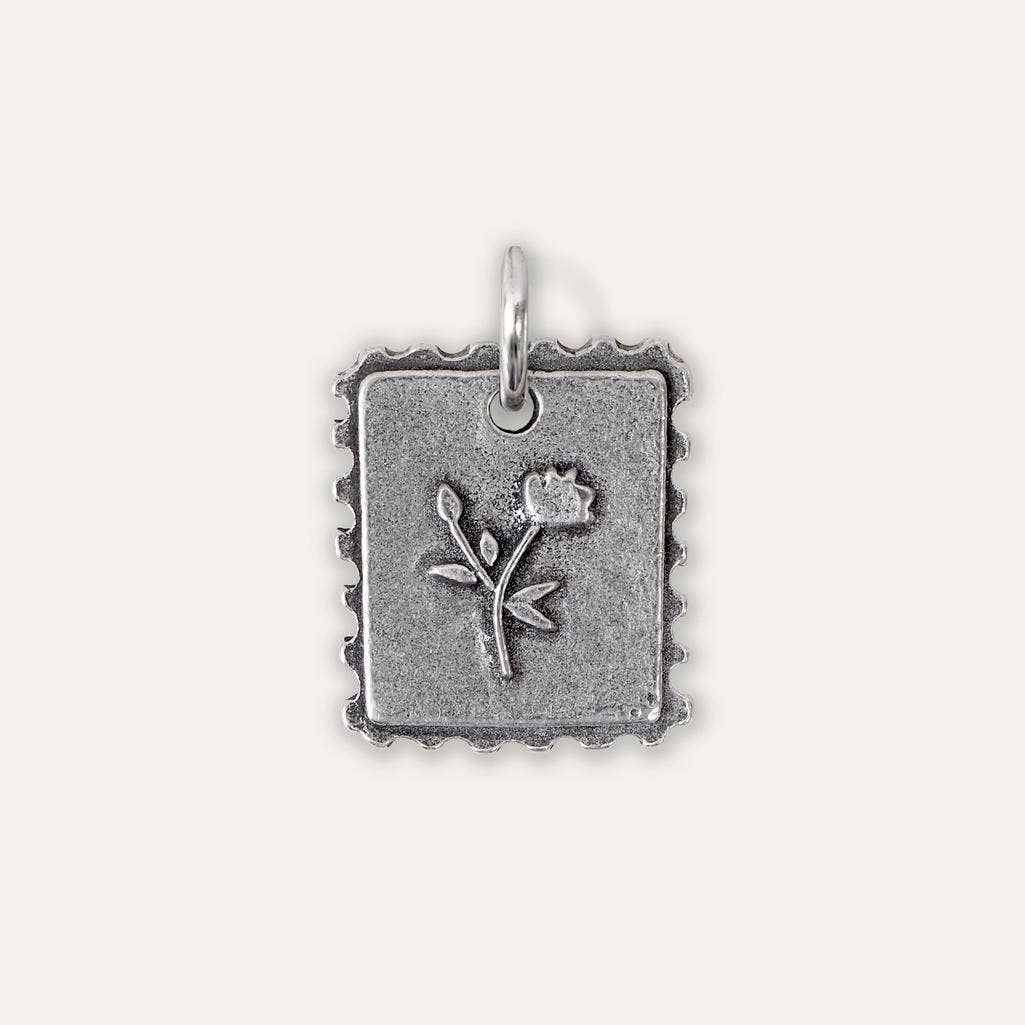 'Sending You Love' Postage Stamp Charm