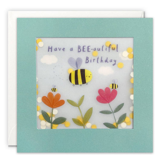 Bee-autiful Confetti Birthday Card