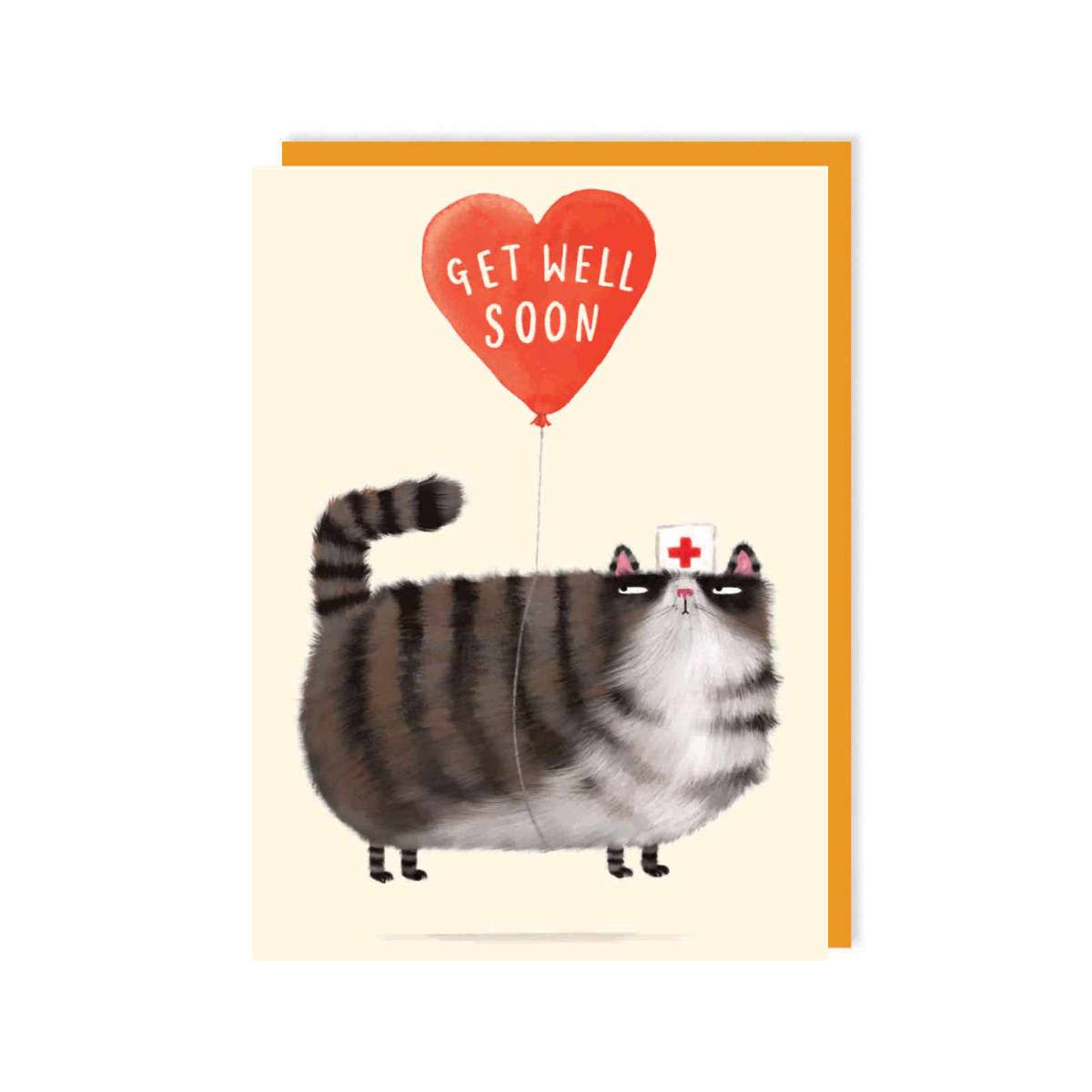 Get Well Soon Cat Greeting Card