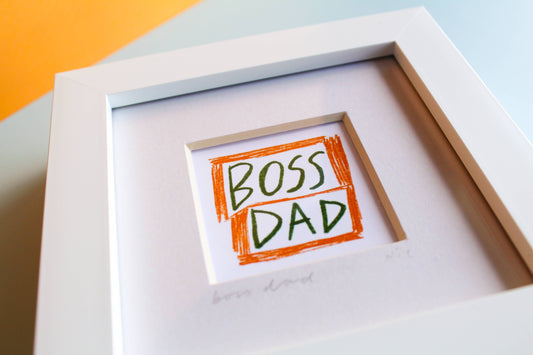 'Boss Dad' Mini Giclée Art Print