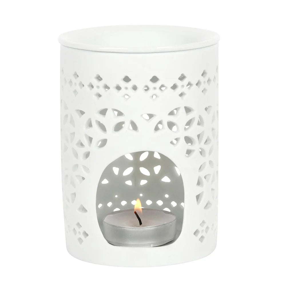 White Lattice Wax Burner