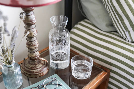 Floral Mini Water Carafe & Glass Gift Set