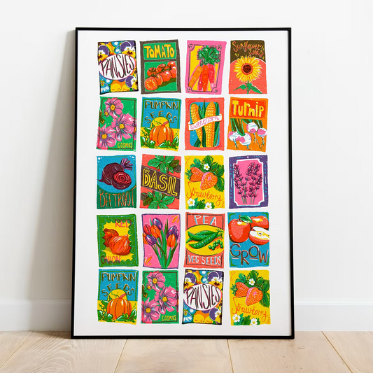 Seed Packet Art Print