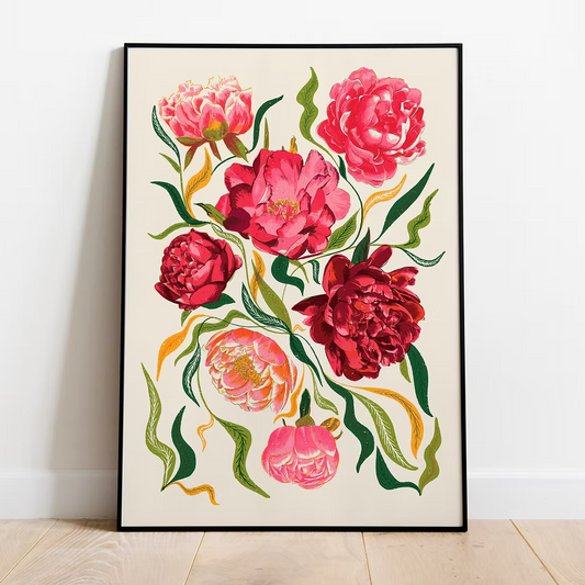Pink Peonies Art Print