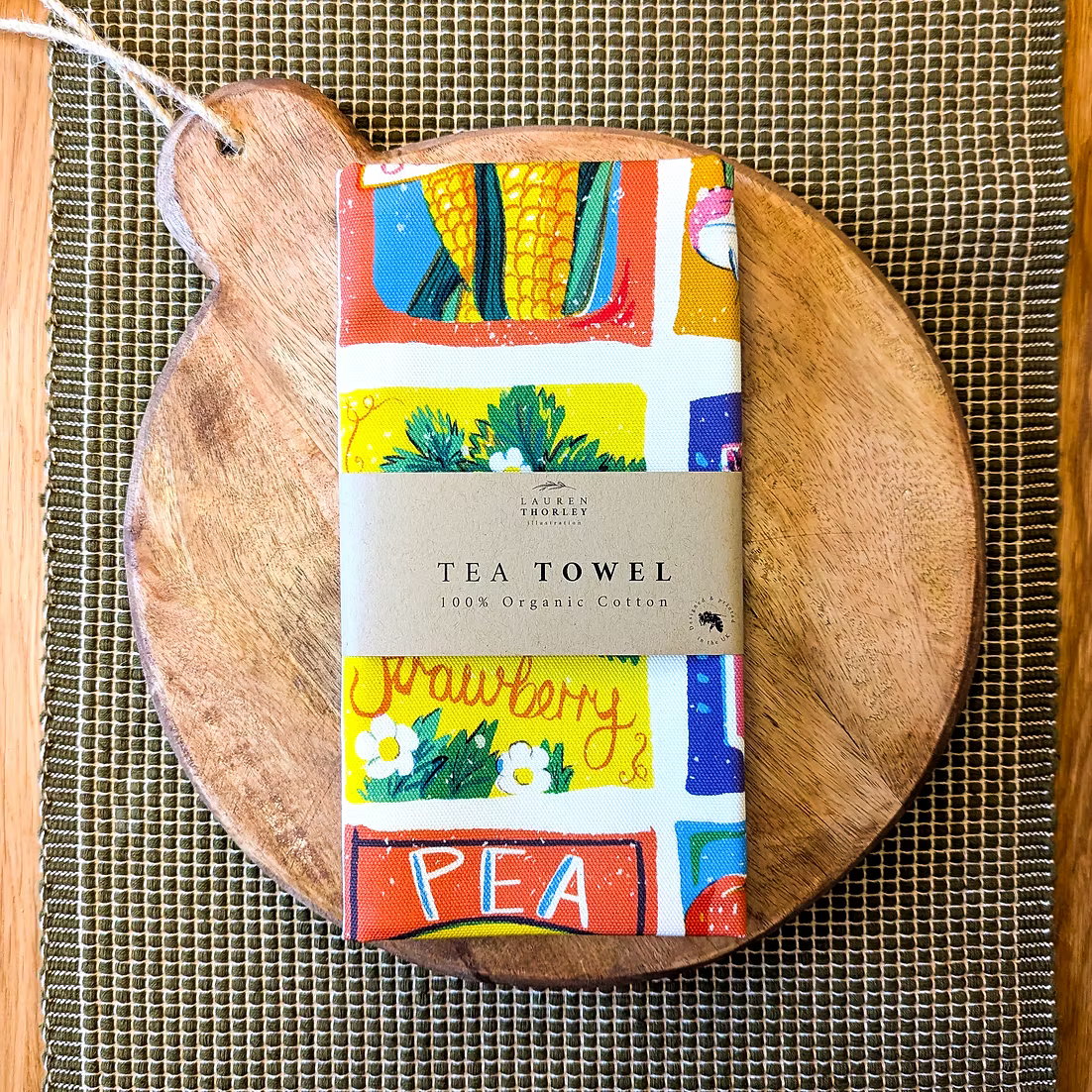 Seed Packet Organic Cotton Tea Towel