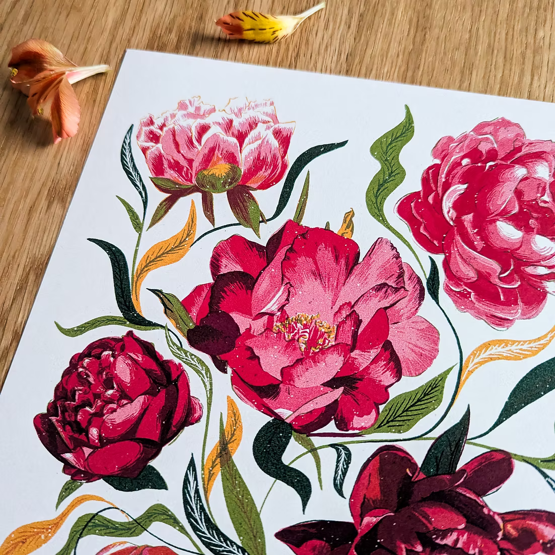 Pink Peonies Art Print
