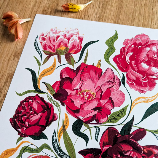 Pink Peonies Art Print