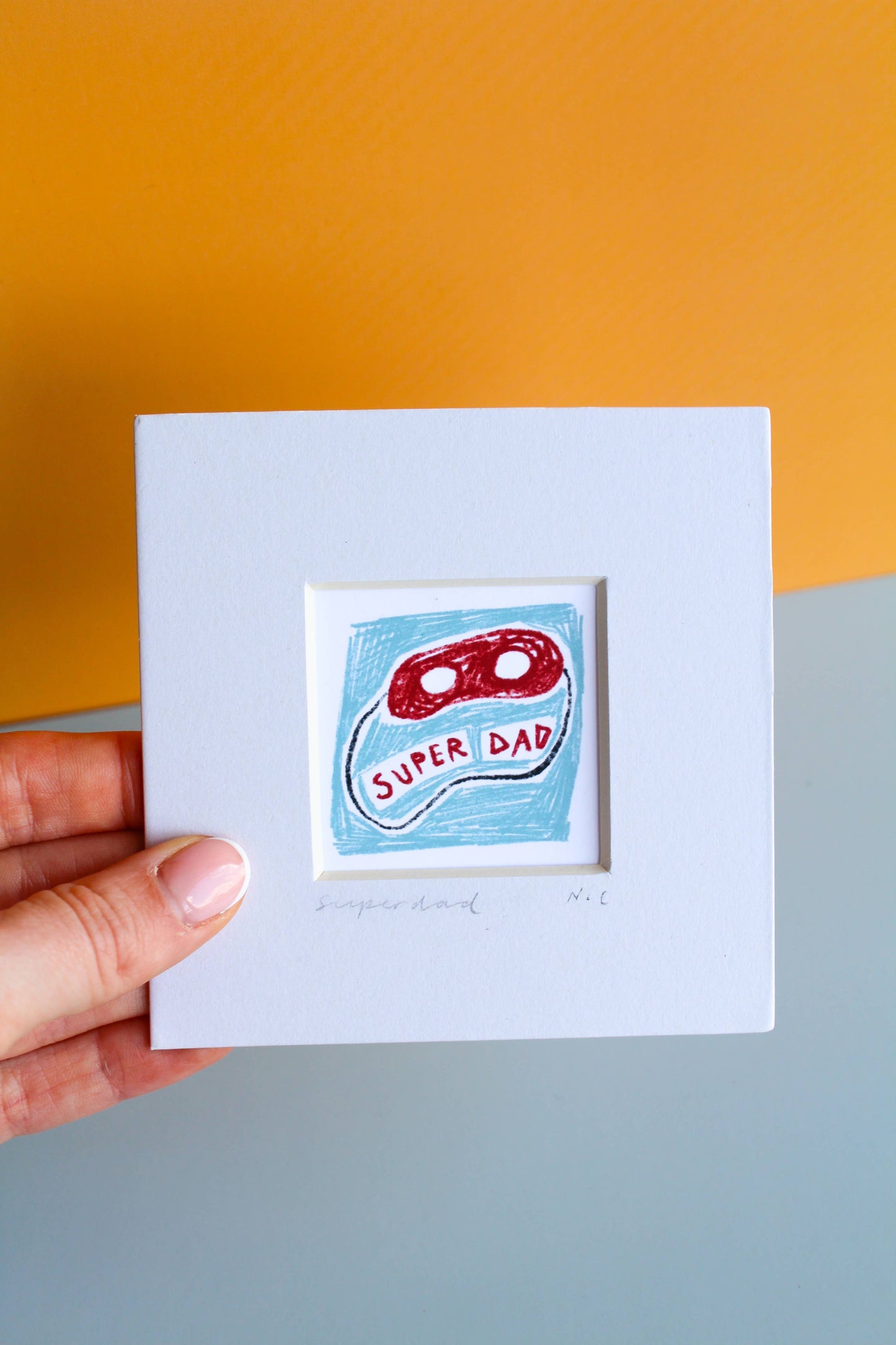 'Super Dad' Father's Day Mini Giclée Art Print