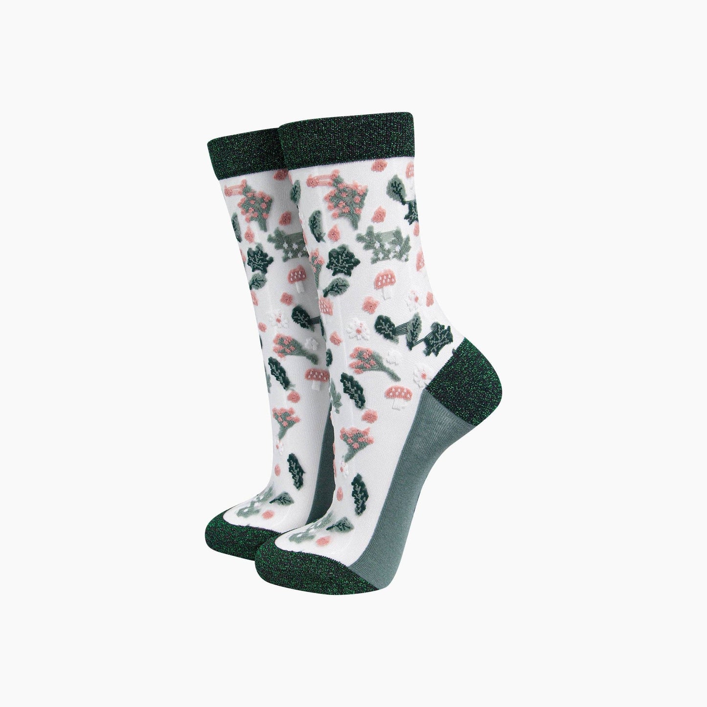 Floral Sheer Socks