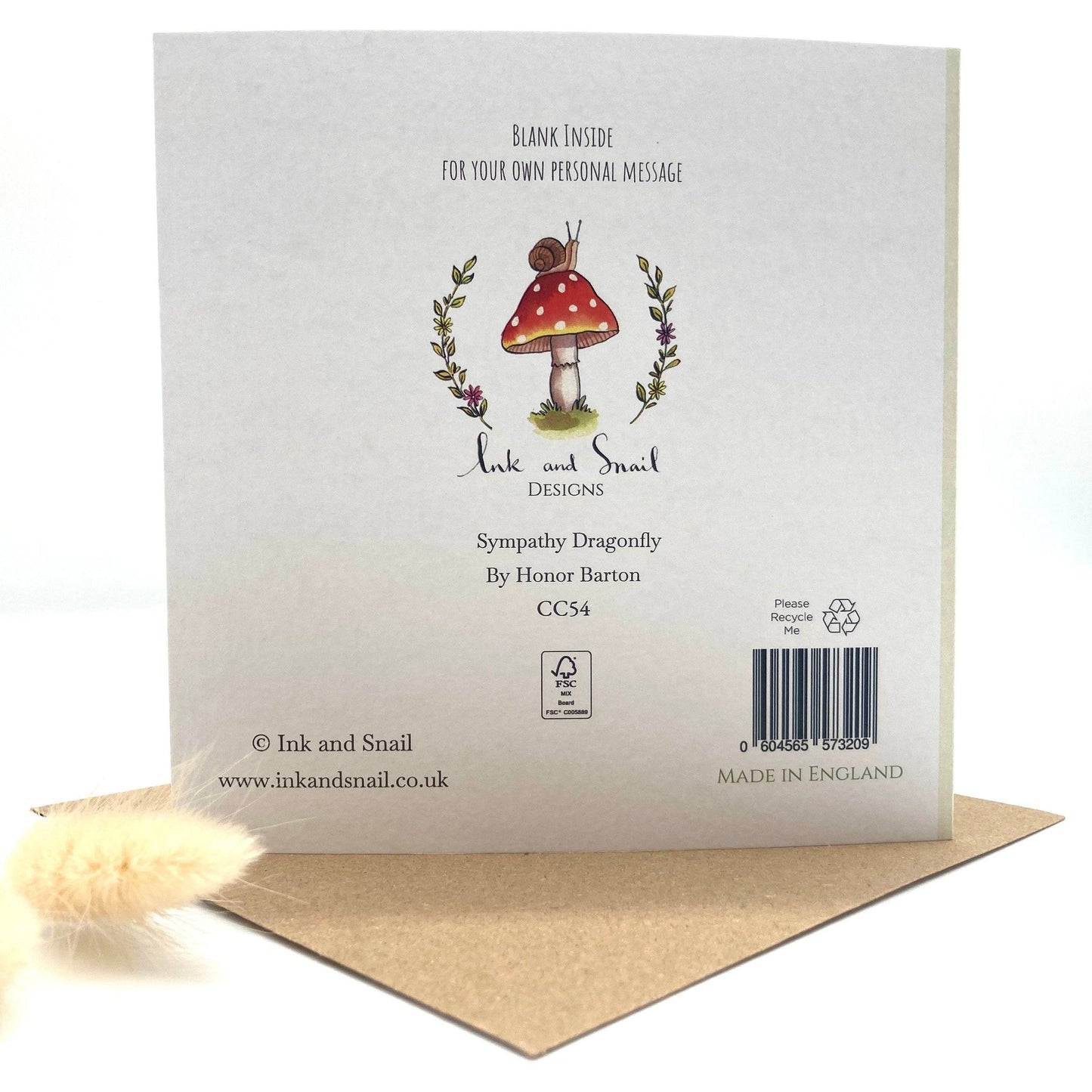 Dragonfly Sympathy Card