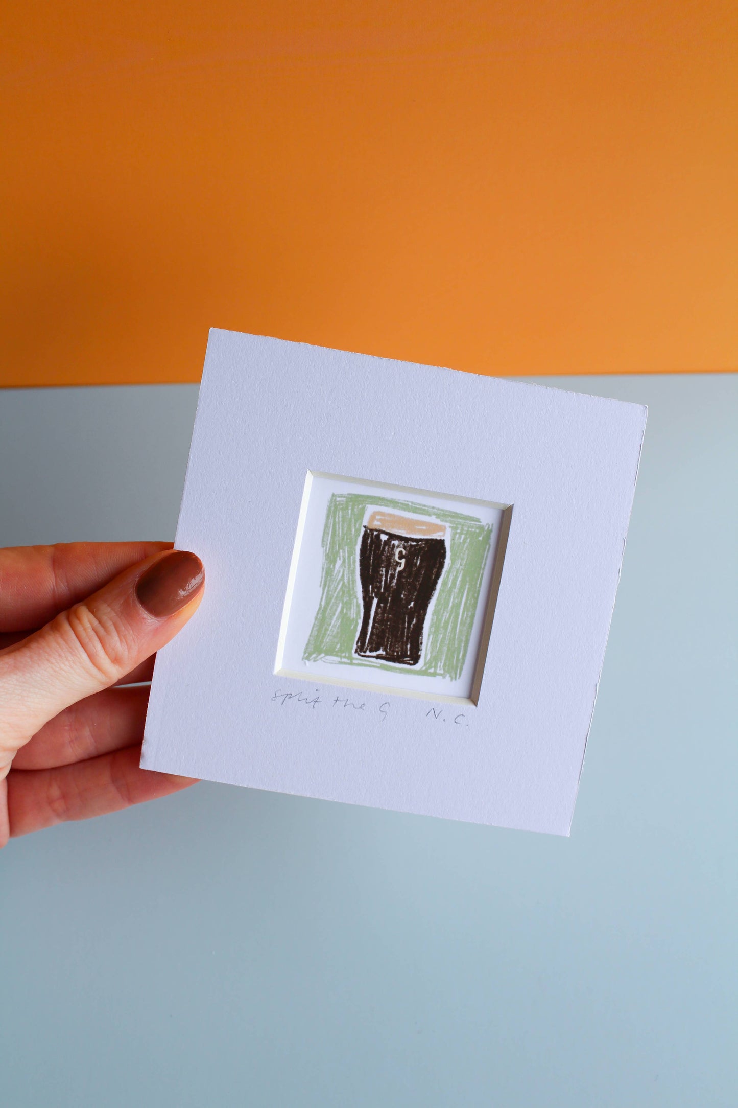 'Guinness - Split the G' Mini Giclée Art Print