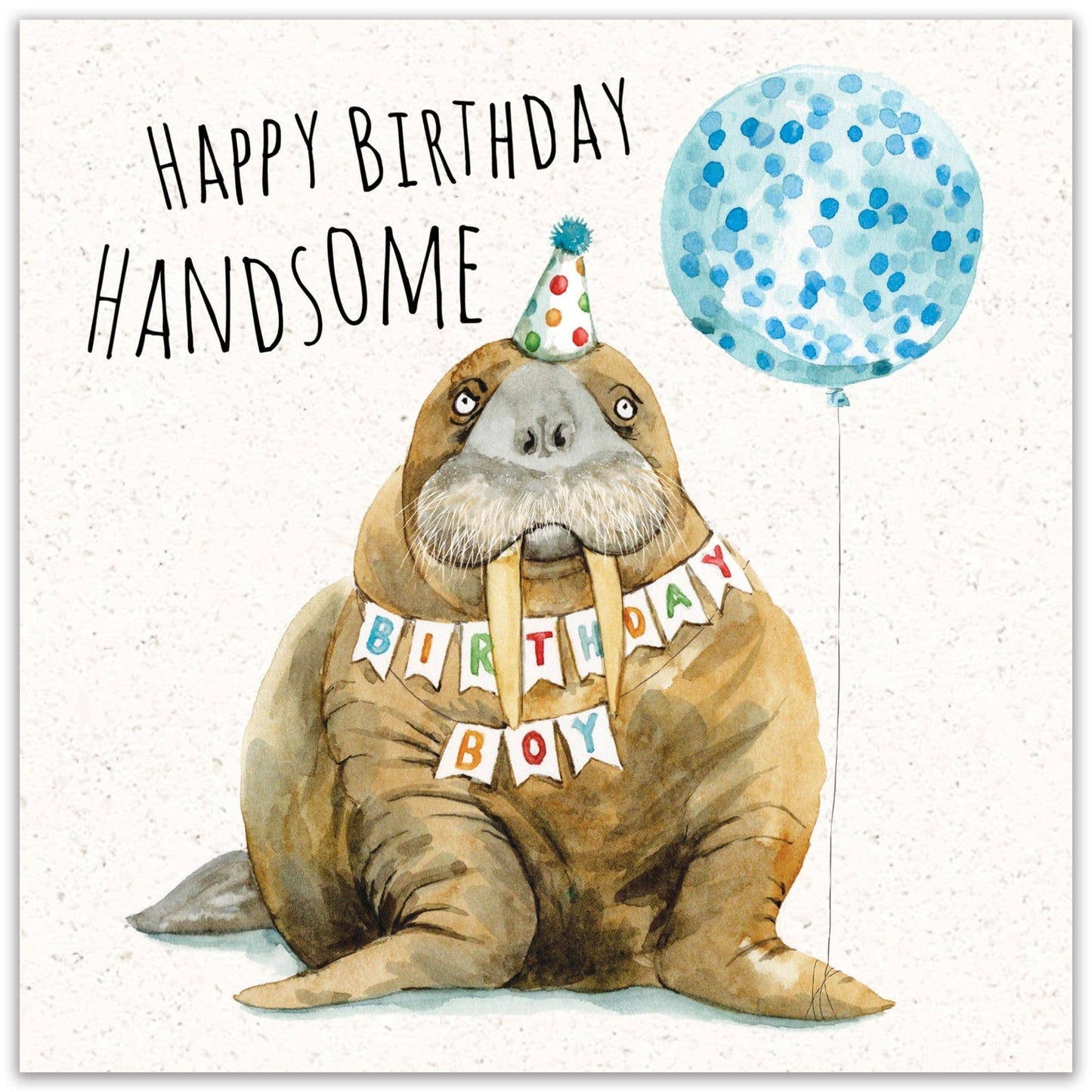 Funny Handsome Walrus Card