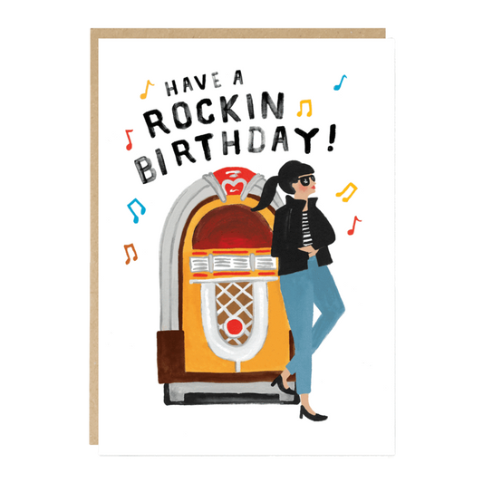 Vintage Jukebox Rockin' Birthday Card