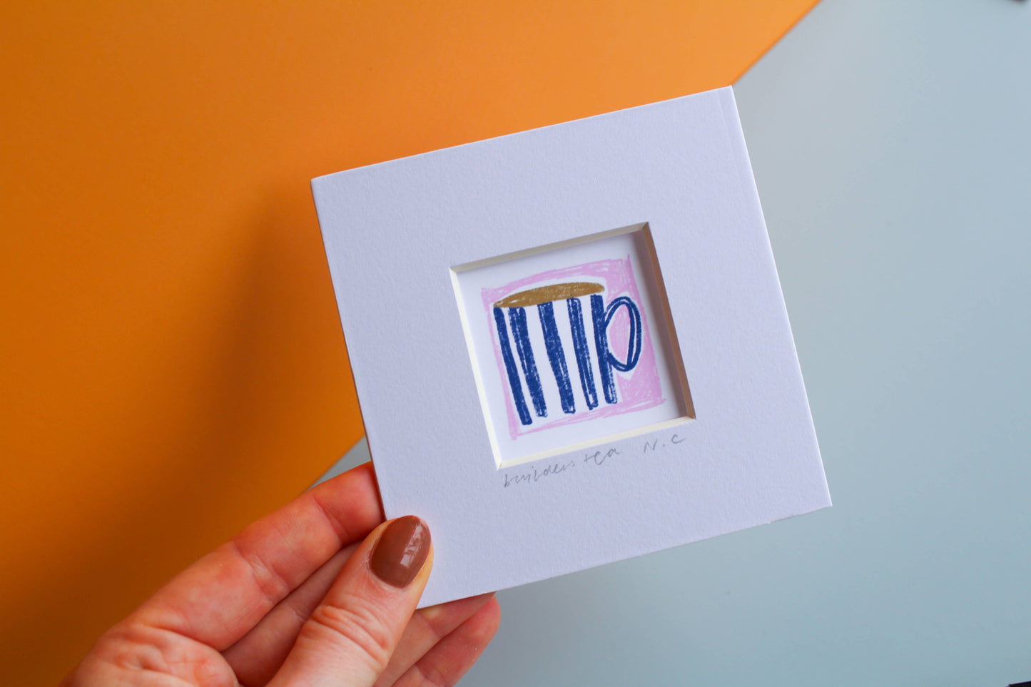 'Builders Tea' Mini Giclée Art Print