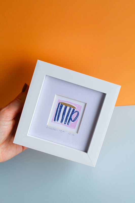'Builders Tea' Mini Giclée Art Print