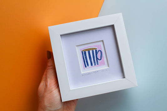'Builders Tea' Mini Giclée Art Print